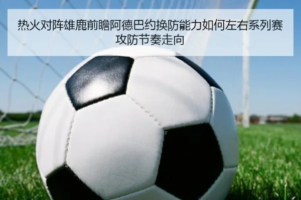 热火对阵雄鹿前瞻阿德巴约换防能力如何左右系列赛攻防节奏走向
